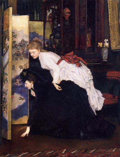 James-Tissot-Jeunes-femmes-regardant-des-objets-japonais