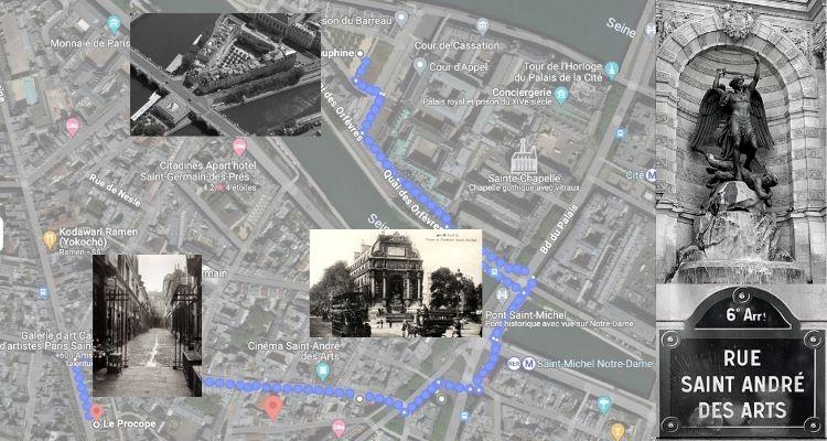 Balade guidée dans Paris : AUTOUR DE LA RUE SAINT-ANDRÉ DES ARTS